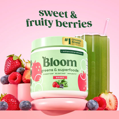 BLOOM™ Super Greens 🌸 – Tarro Grande XL 🌿🍓🫐