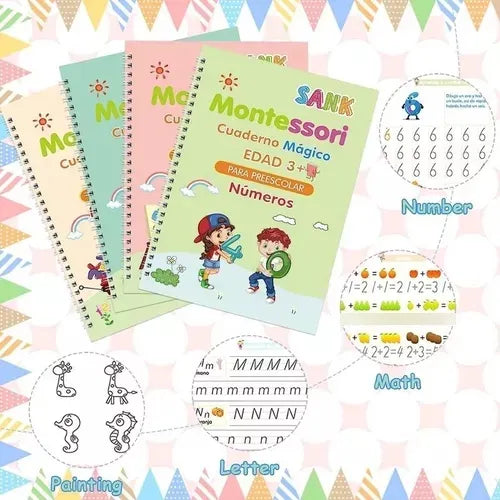 🧠 KIT DE LIBROS MONTESSORI MÁGICOS™ – DESPIERTA EL GENIO QUE TU HIJO YA TIENE ✨
