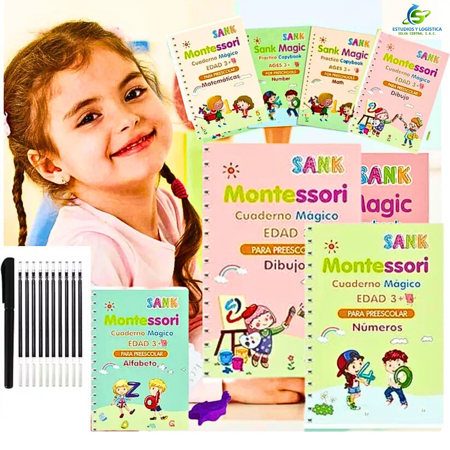 🧠 KIT DE LIBROS MONTESSORI MÁGICOS™ – DESPIERTA EL GENIO QUE TU HIJO YA TIENE ✨
